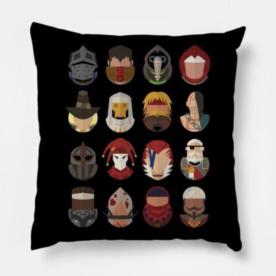 Darkest Dungeon Adventurers Throw Pillow Official Darkest Dungeon Merch