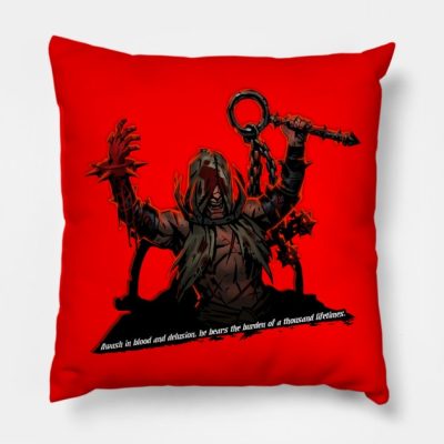 Darkest Dungeon The Flagellant Throw Pillow Official Darkest Dungeon Merch