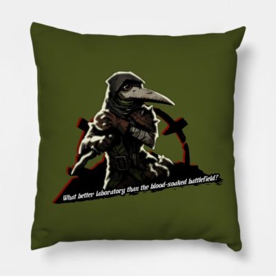 Darkest Dungeon The Plague Doctor Throw Pillow Official Darkest Dungeon Merch