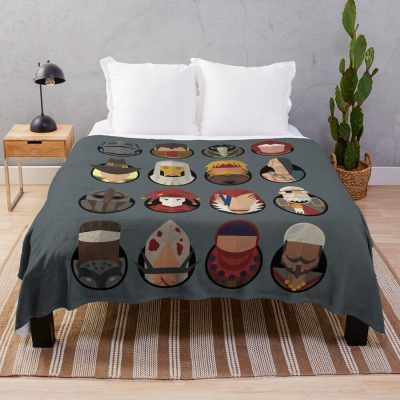 Darkest Dungeon Adventurers Throw Blanket Official Darkest Dungeon Merch