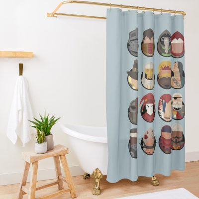 Darkest Dungeon Adventurers Shower Curtain Official Darkest Dungeon Merch